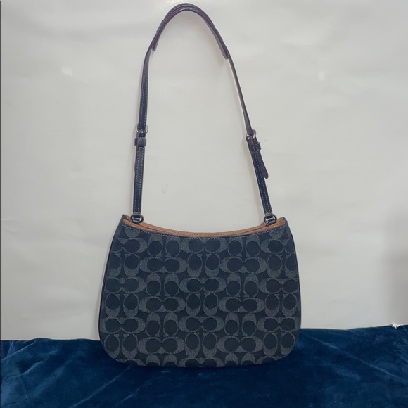 Coach ‘Penelope’ Signature Denim Shoulder Bag - Picture 2 of 12